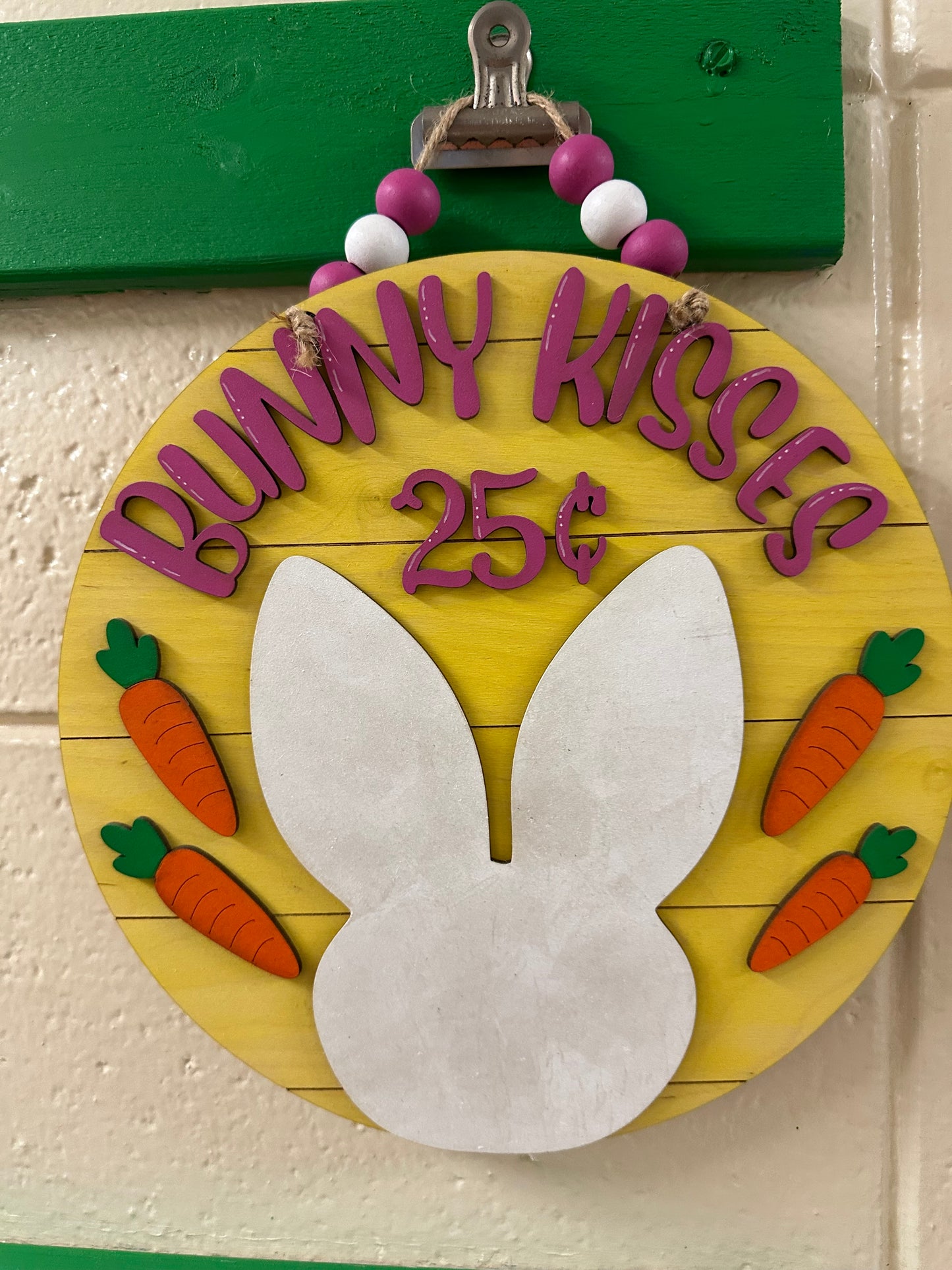 Bunny Kisses Door Sign