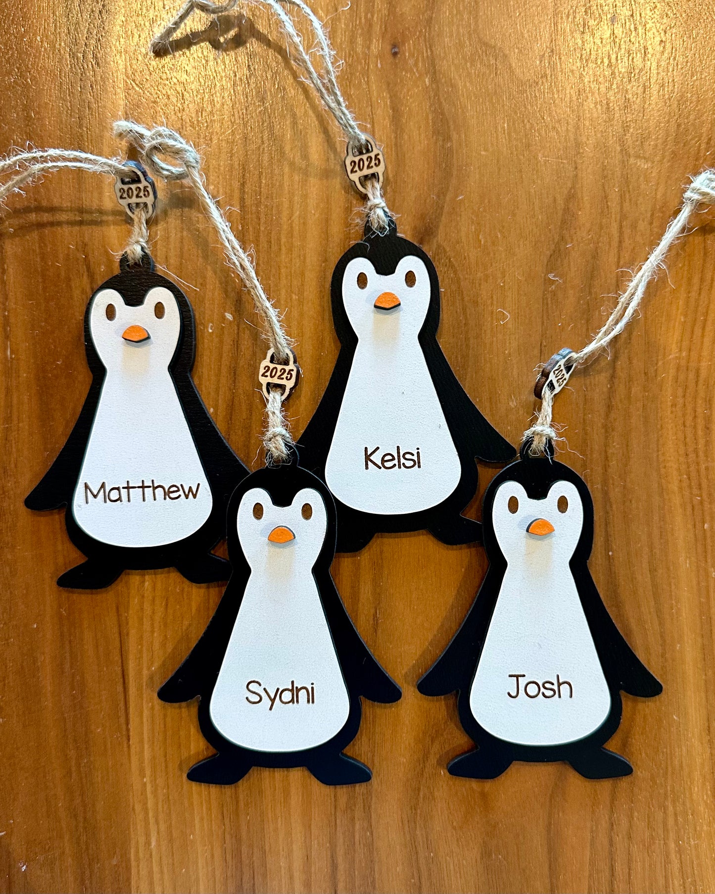 Personalized Penguin Ornament