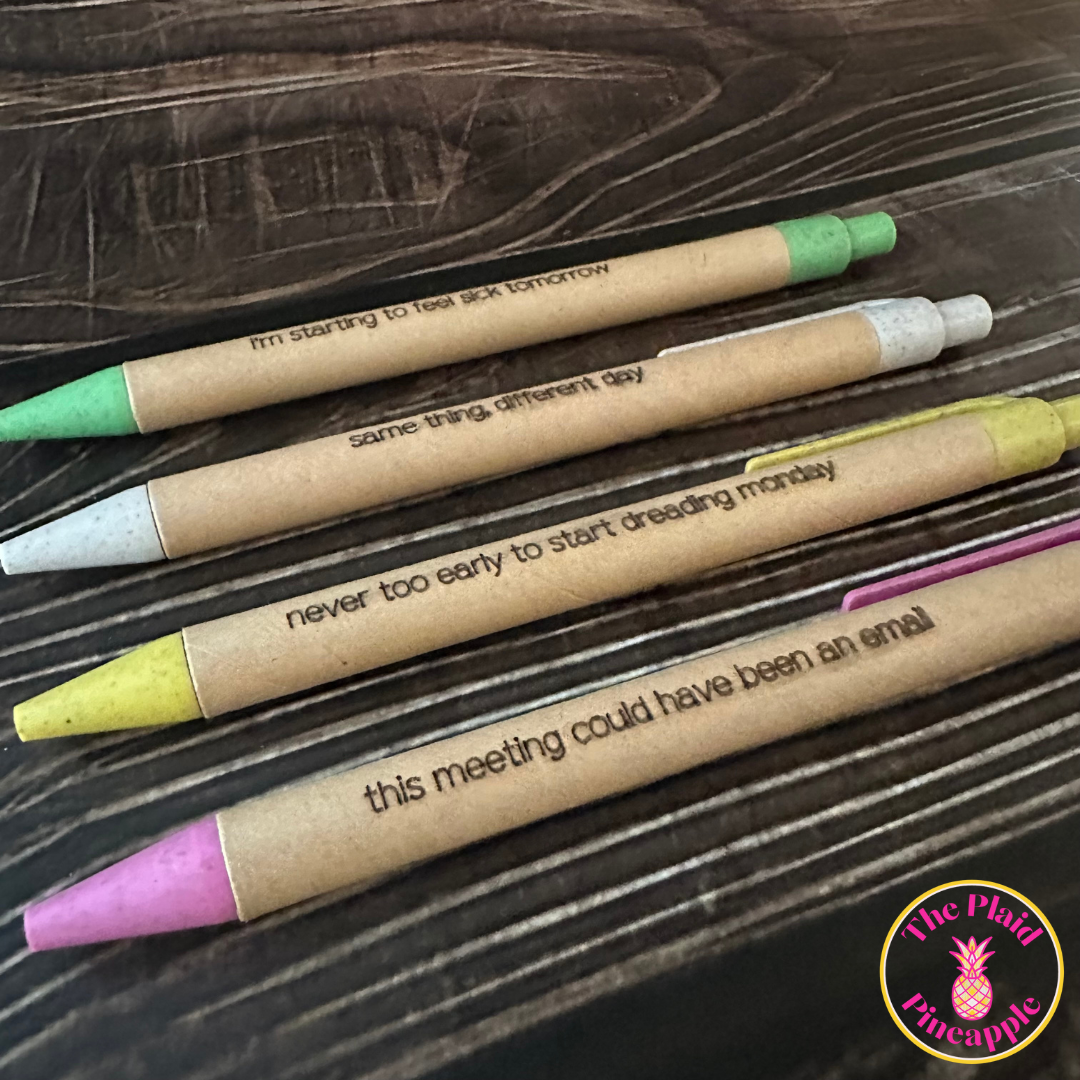 Eco Friendly Pen Set - Work Sucks