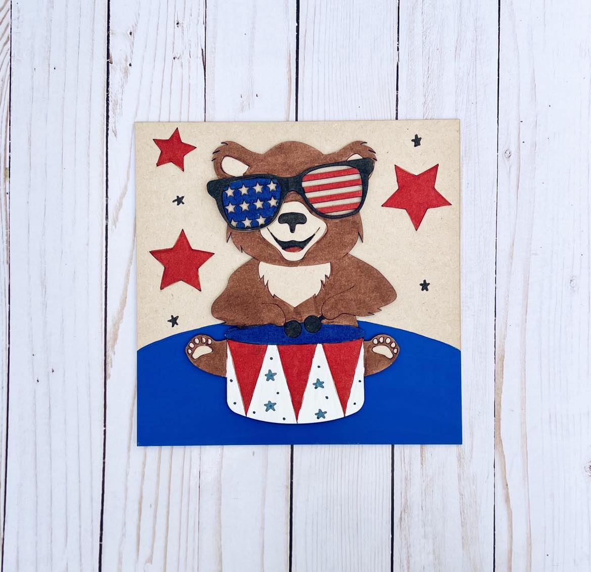 Kids Crafting Kit - USA Bear