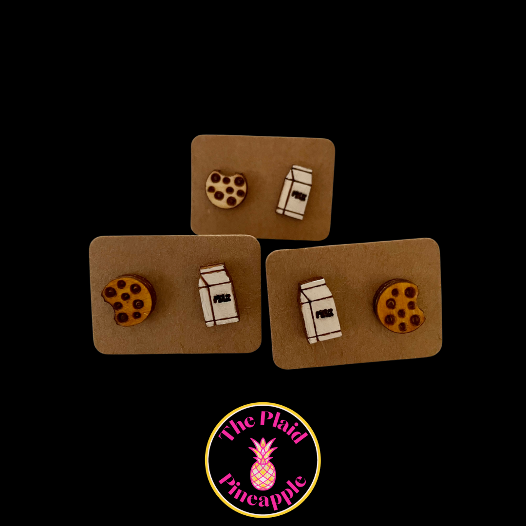Earrings - Milk & Cookies