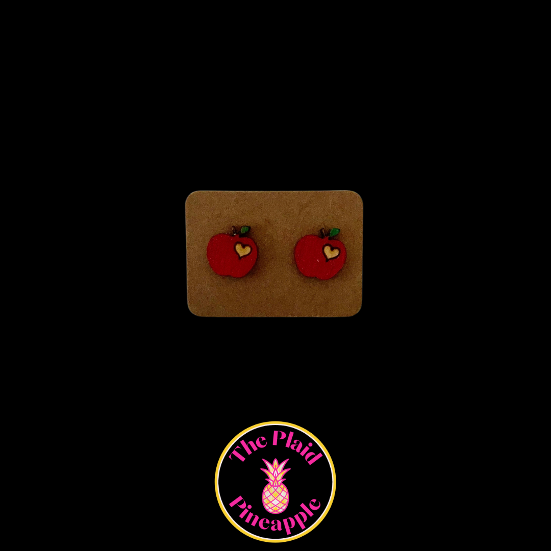 Earrings - Apples