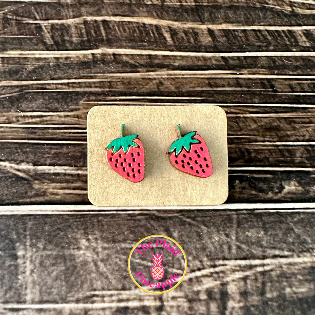 Earrings - Strawberry