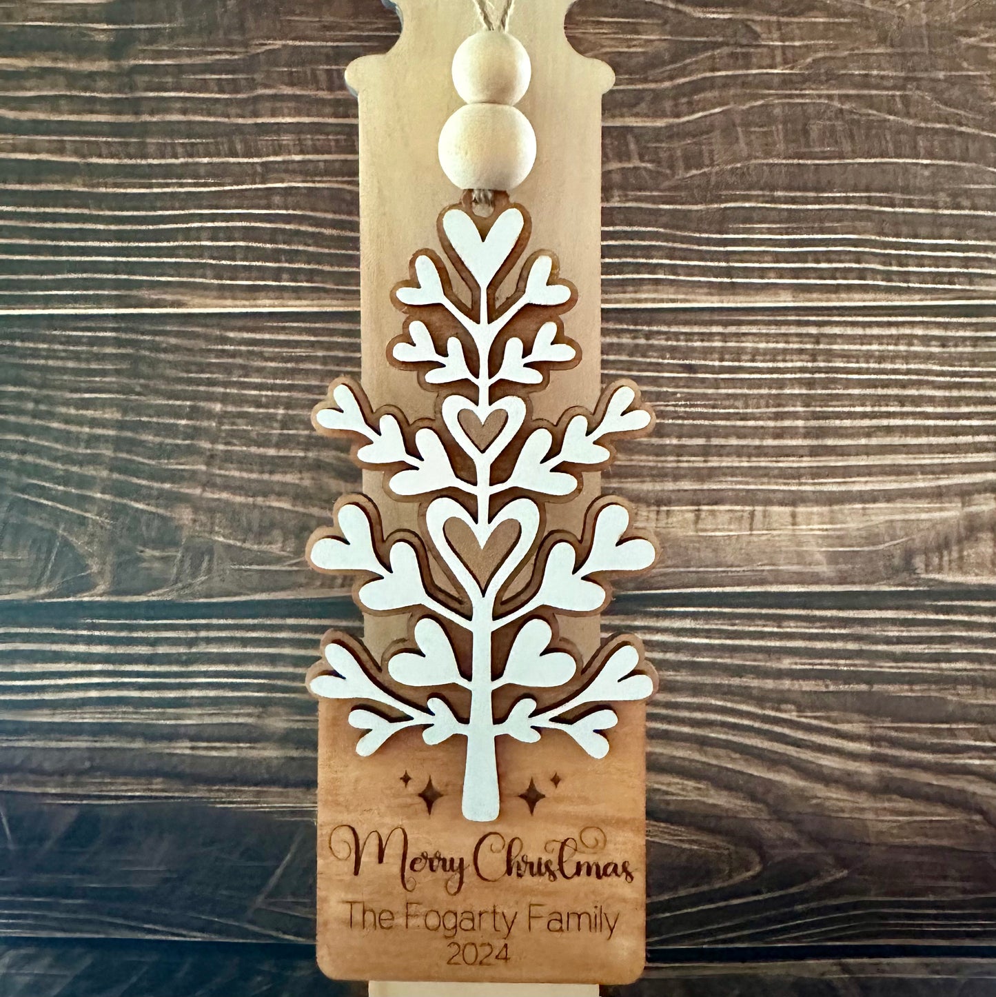 Personalized Layered Tree Ornament