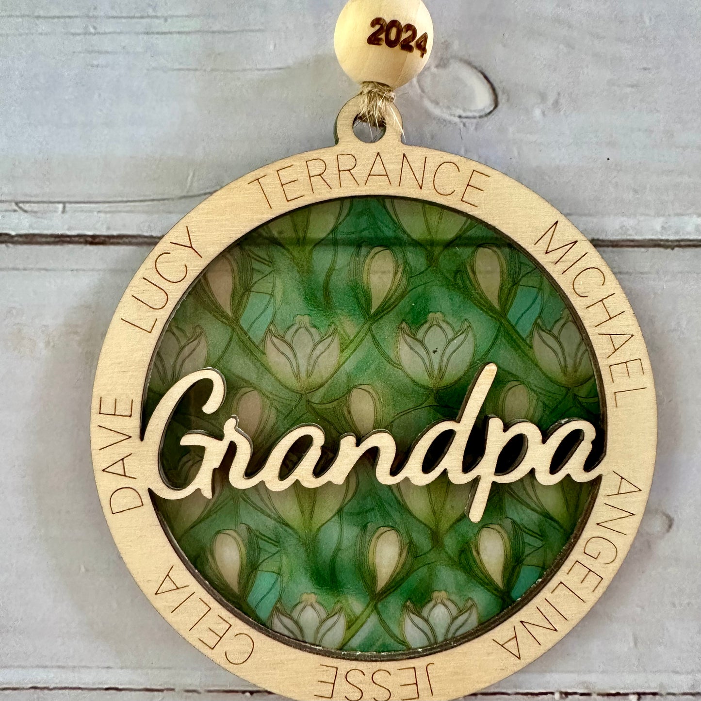 Personalized Circular Name Ornament