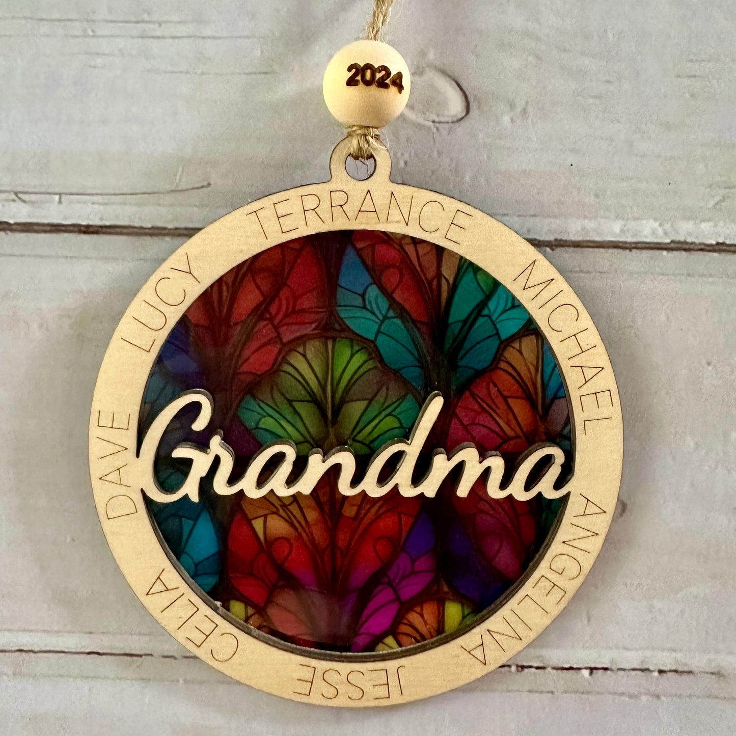 Personalized Circular Name Ornament