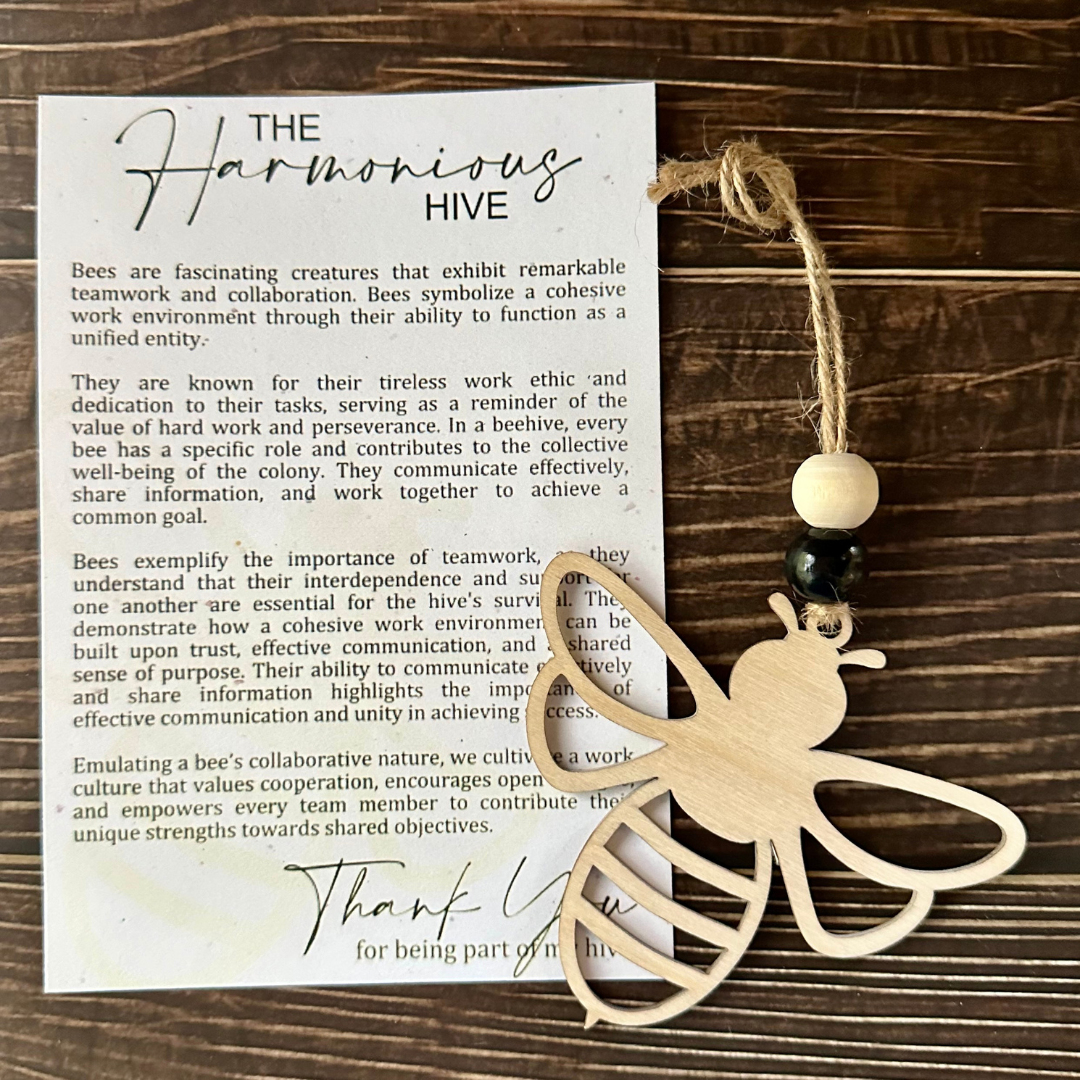 Harmonious Hive Bee Ornament