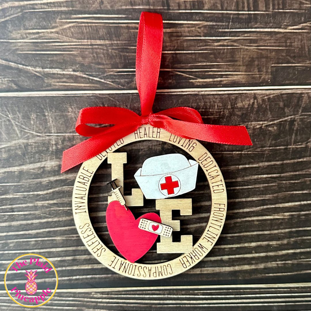 Nurse Love Ornament