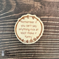 Sarcastic Wooden Magnet