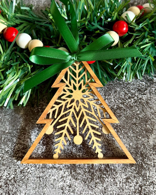 Snow Spruce Ornament