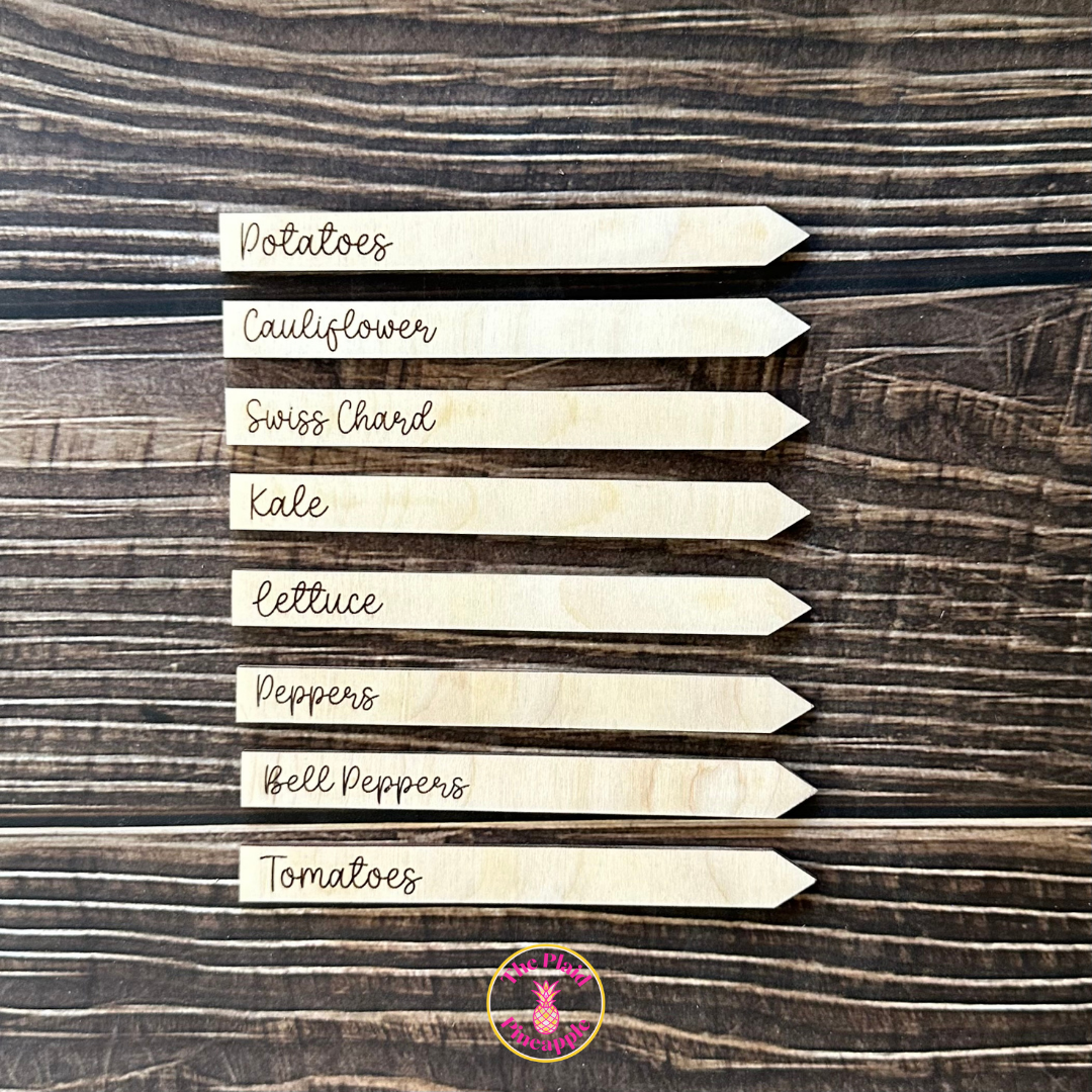 Wooden Garden Markers - 5"