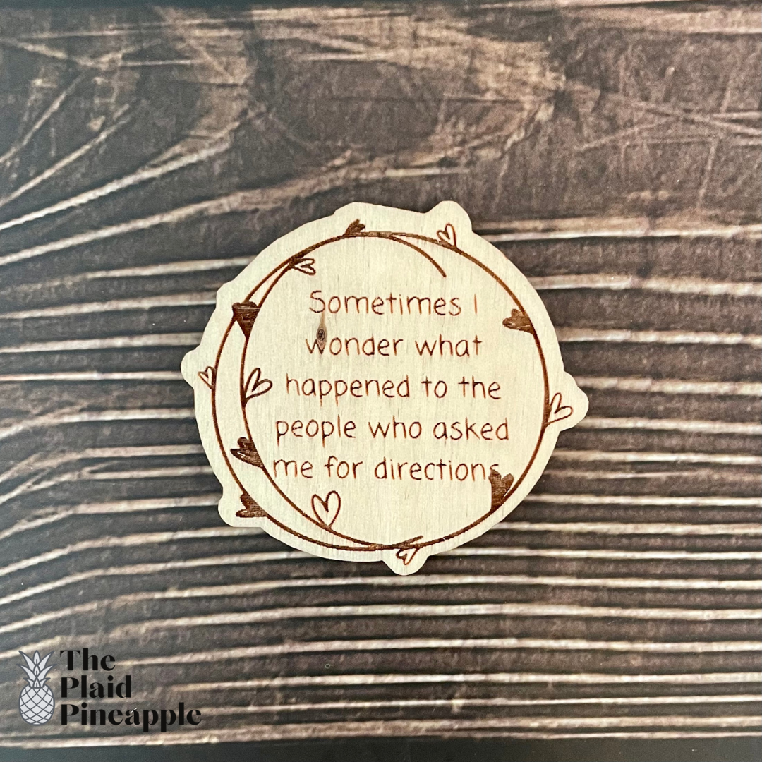 Wooden Magnet - Directions