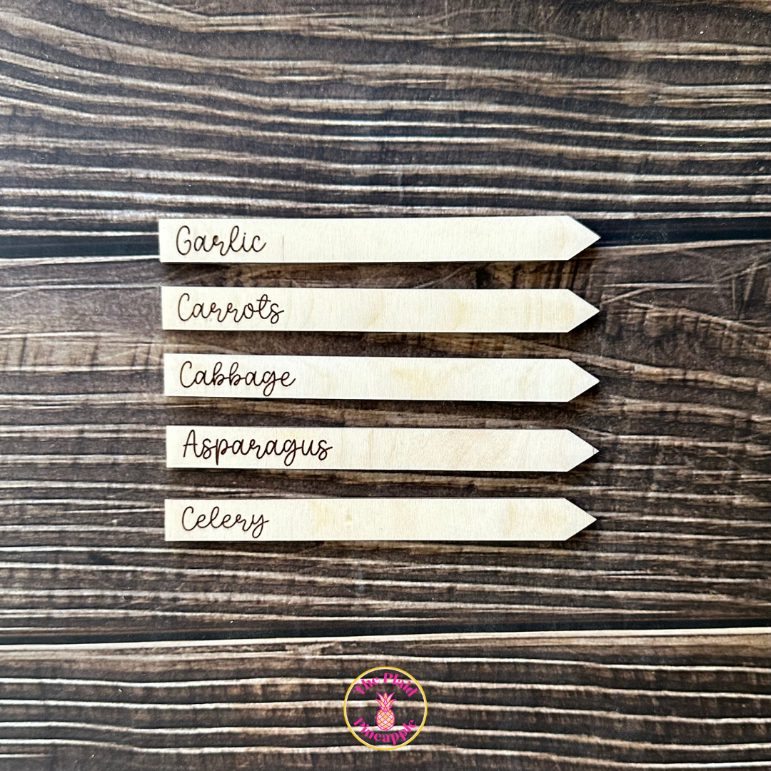 Wooden Garden Markers - 5"