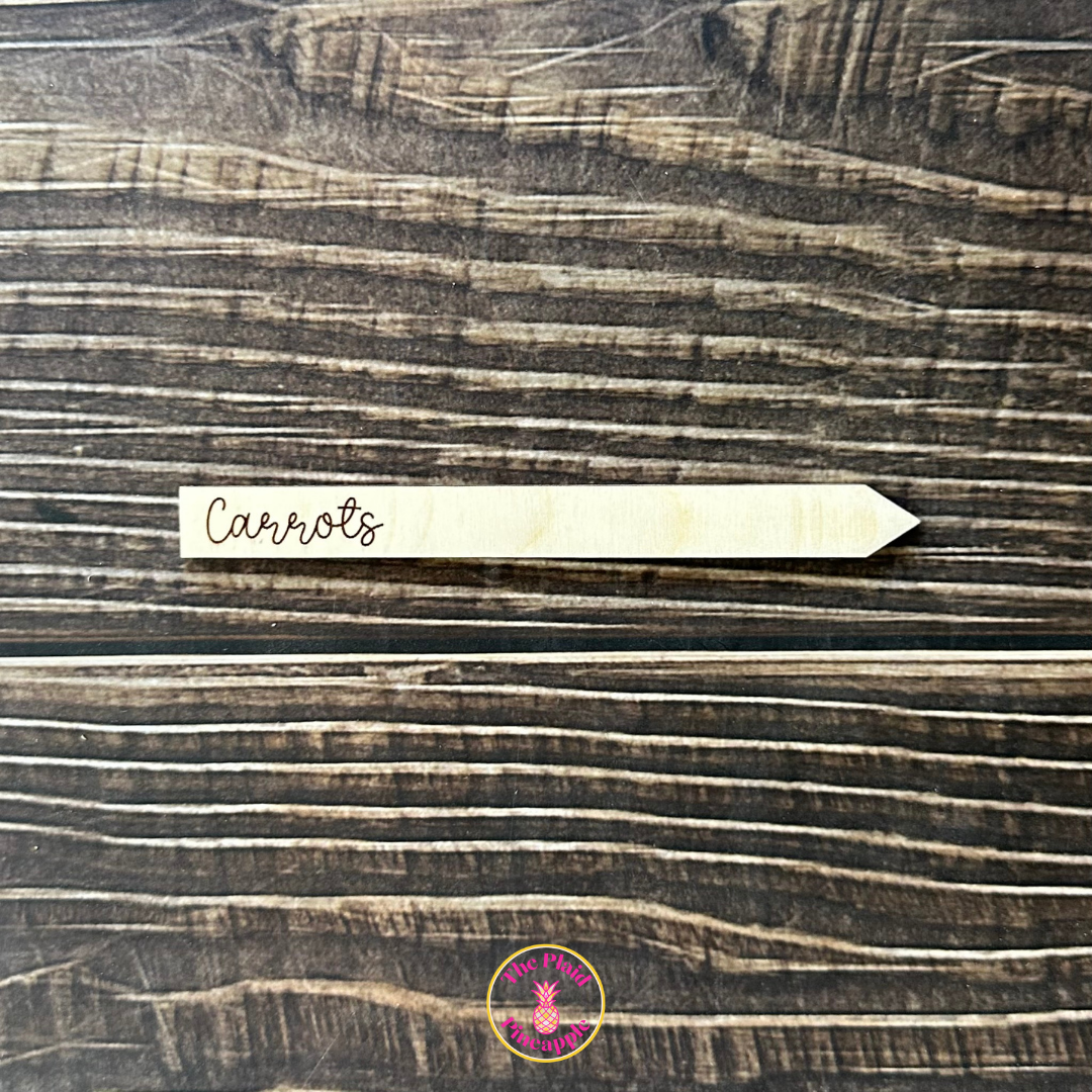 Wooden Garden Markers - 5"