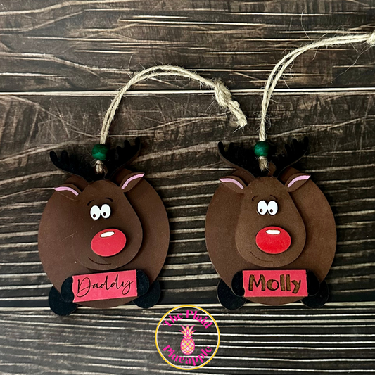 Personalized Reindeer Ornament