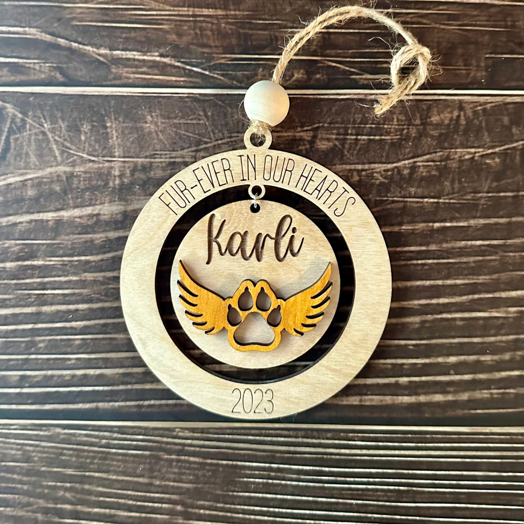 Fur-Ever In Our Hearts Ornament (Cat)