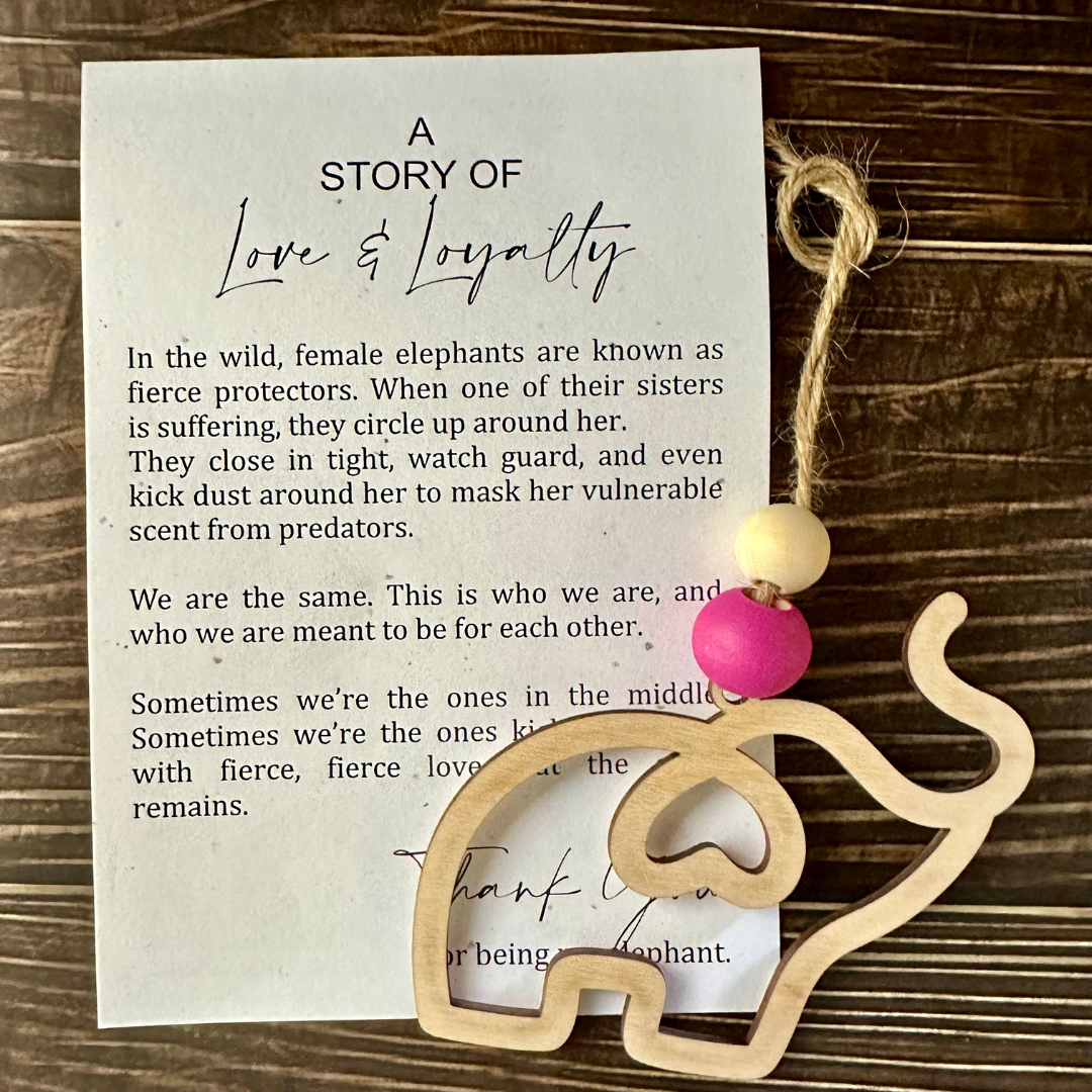 Sisterhood Elephant Onament