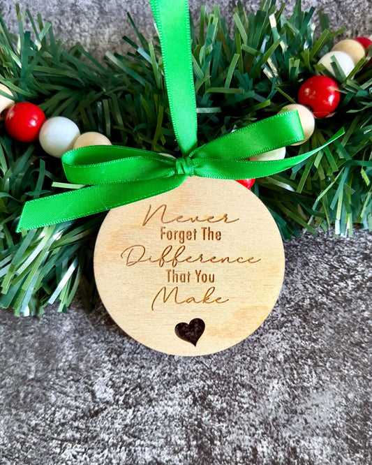The Difference You Make Ornament