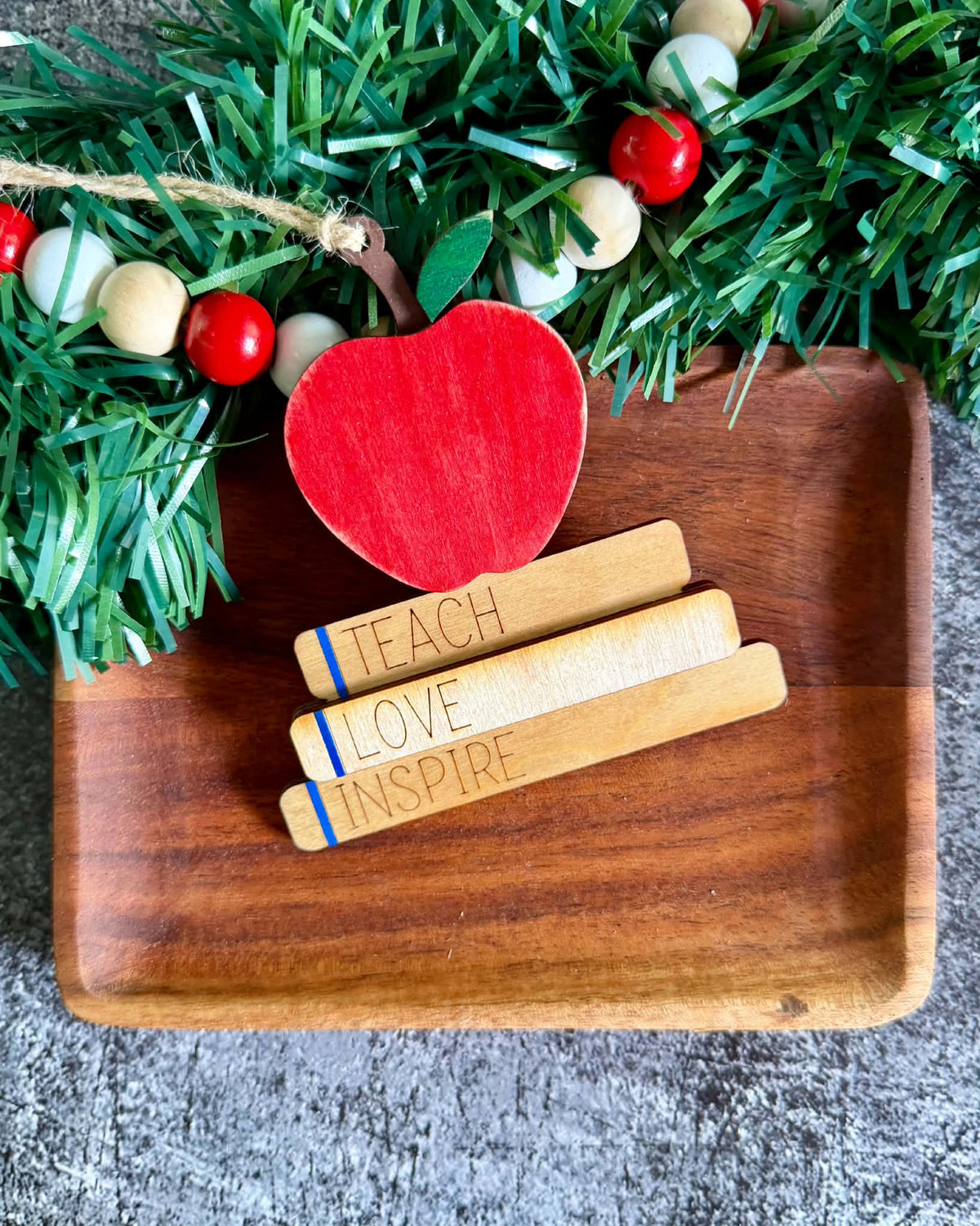 Teach, Love, Inspire Ornament