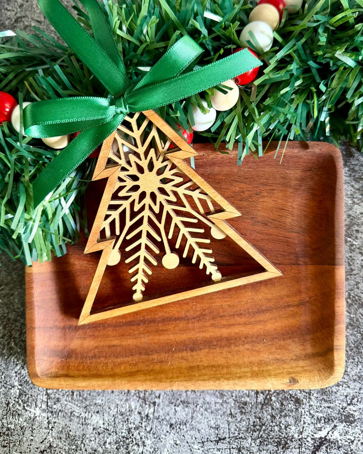 Snow Spruce Ornament