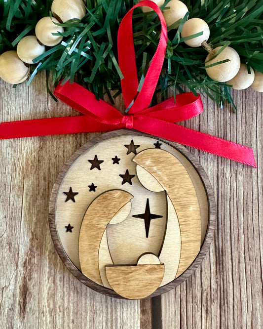 Simple Nativity Ornament
