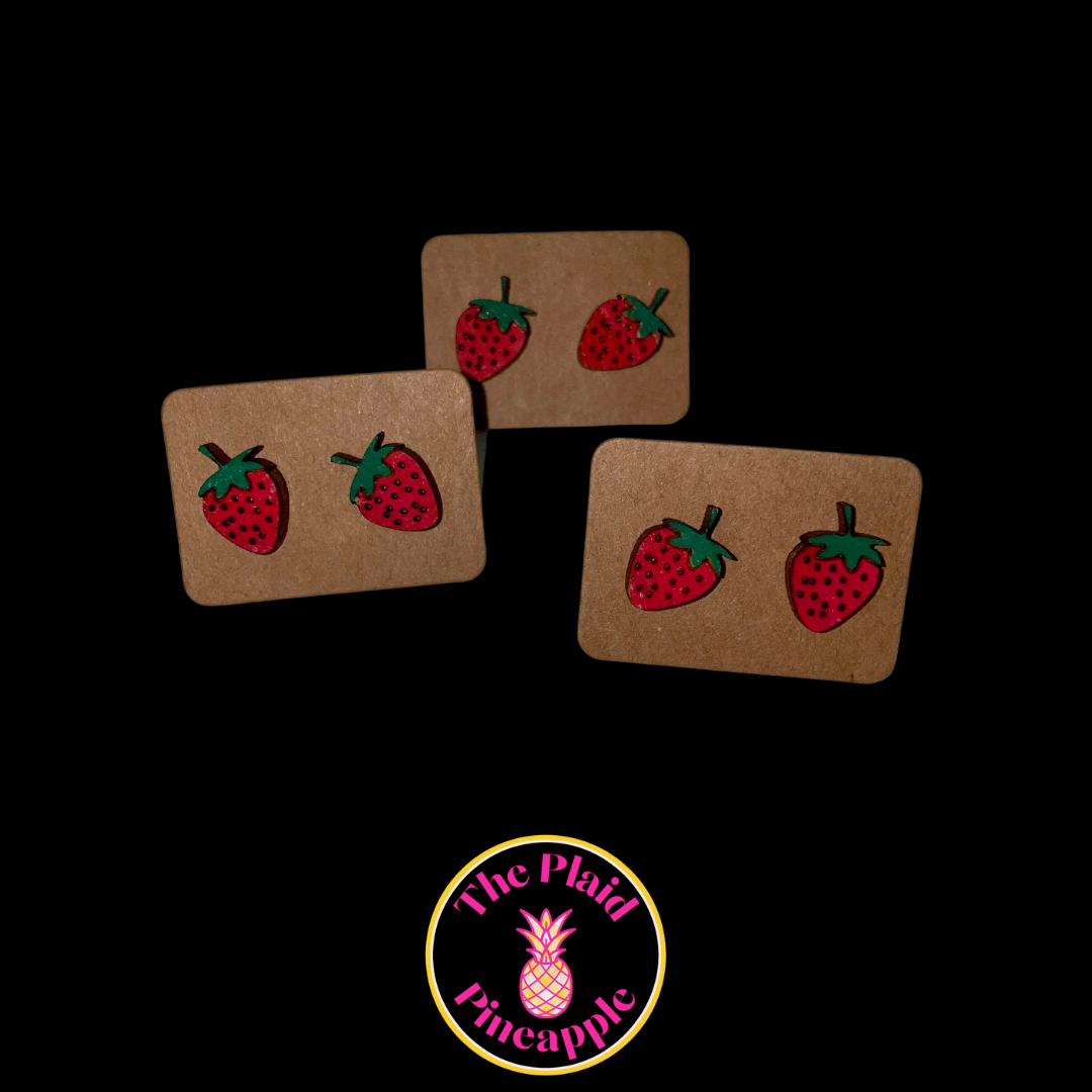 Earrings - Strawberry