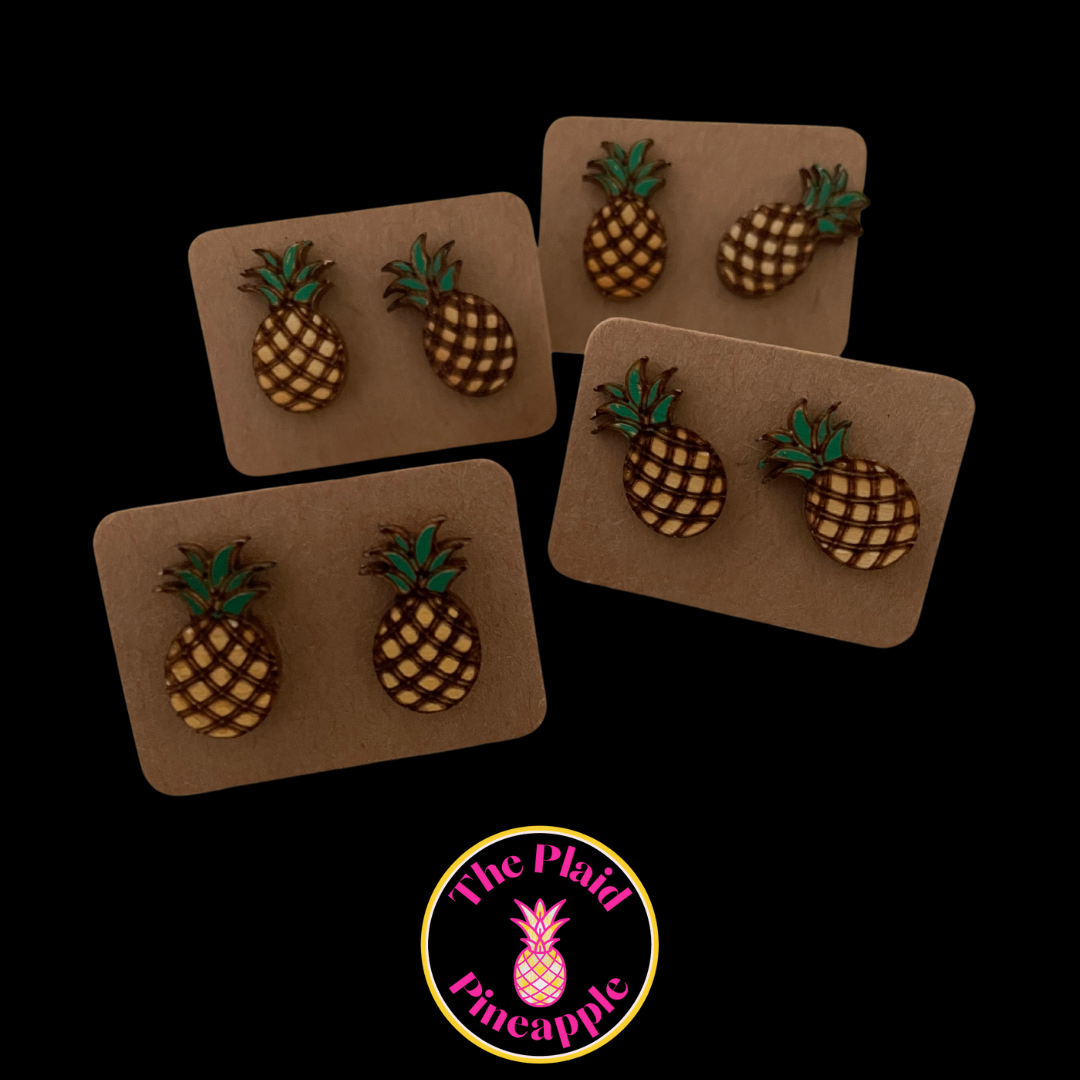 Earrings - Pineapples