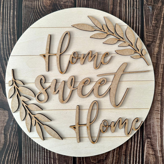 Home Sweet Home DIY door sign
